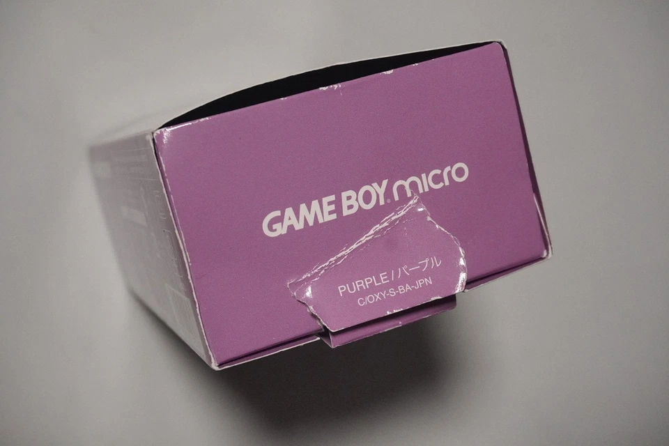 Consola Nintendo Game Boy Micro Púrpura en caja Excelente Sistema Portátil Universal Foto 4 de 4