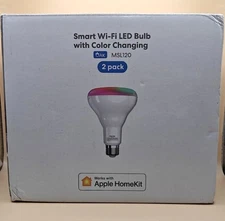 Smart BR30 Flood WiFi LED Multicolor Bulbs Apple HomeKit, Alexa, Google Assist