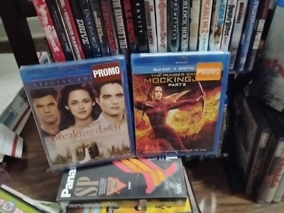 Blu-Ray PROMO Bundle   Twilight BD1 + Mockingjay Part 2   Sealed   Rare Promo...