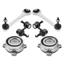 Kit de suspension arrière 6 pièces roulements de roue bras de commande rotule...