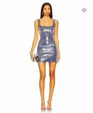 Camila Coelho Bly Mini Dress in Midnight Blue Size S