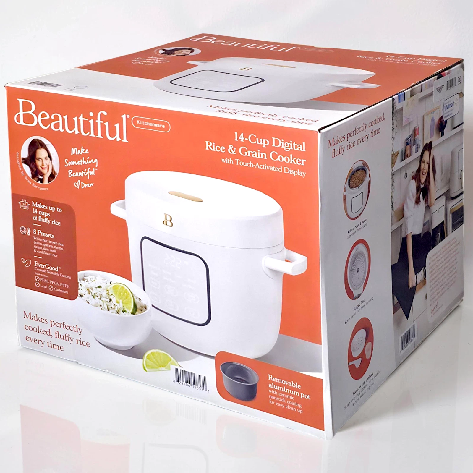 Beautiful 14-Cup Electric Rice and Grain Cooker EverGood Ceramic Nonstick, White
Opens in a new wind