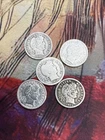 [Lot of 5] Barber Dimes 90% Silver Key Dates Better Conditions! All Readable🔥