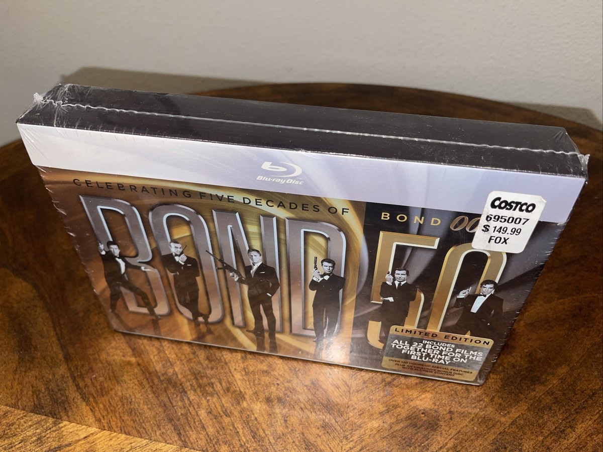 New Sealed Bond 50 5 Decades of Bond 007 Blu-Ray Disc Limited