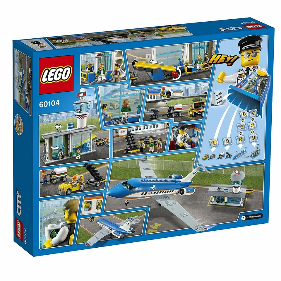 Lego City Airport Town 60104 AIRPORT PASSENGER TERMINAL Pilot Luggage Stairs NEW - Image 2 of 4