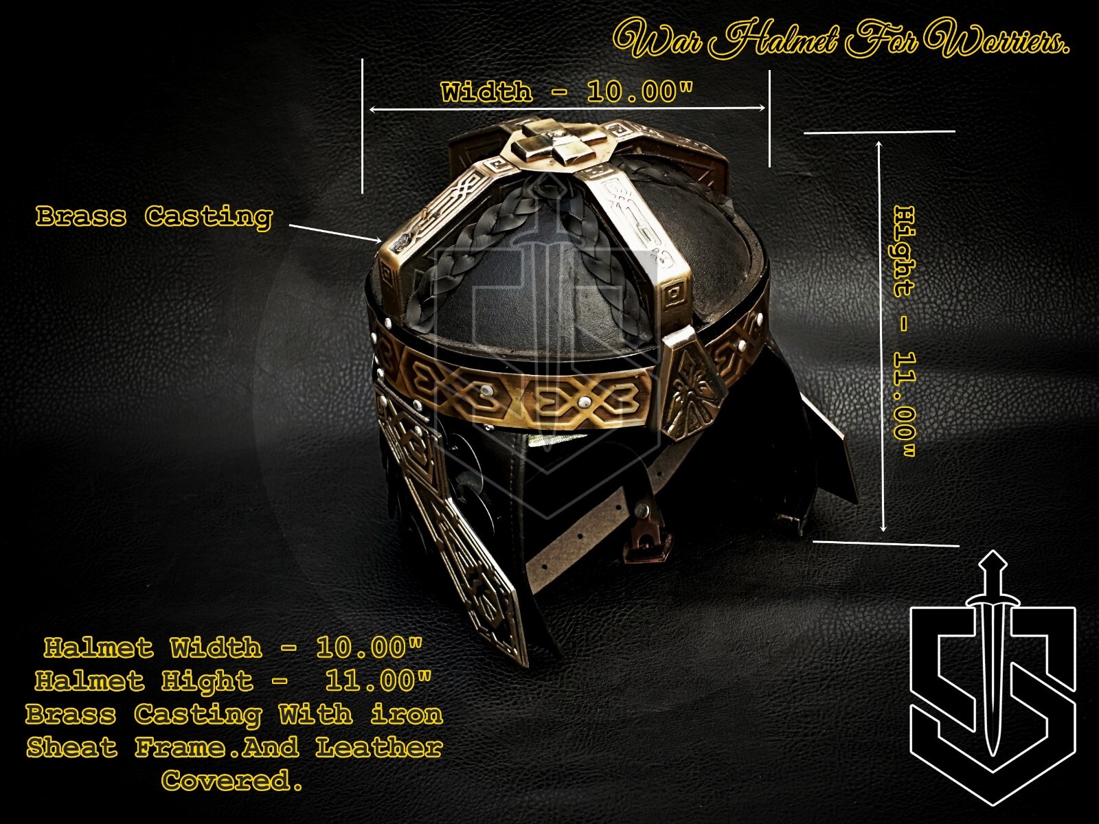 THE GIMLI'S HELMET - Gimli's Helmet From Lord Of The Rings - Dwarven Helmet -...