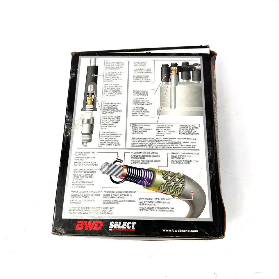 Juego de cables de supresión magnética BWD Select CH7672 Super Mag ajuste personalizado Foto 4 de 4