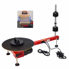 220V Electric Stretch Film Wrapping Machine 15.7" Turntable 25W Semi-Automatic