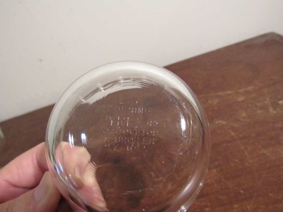 Vintage Pyrex #463 Clear 6oz 3 Ring Banded Scalloped Edge Custard Cup ...