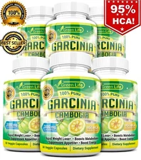 6 X BOTTLES 360 Capsules 3000mg Daily GARCINIA CAMBOGIA HCA 95% Weight Loss Diet