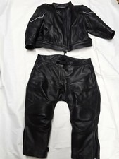 Motoradkombi 2 teilig Leder Jacke u Hose maßgefertigt von der Fa Stadler, Frauen