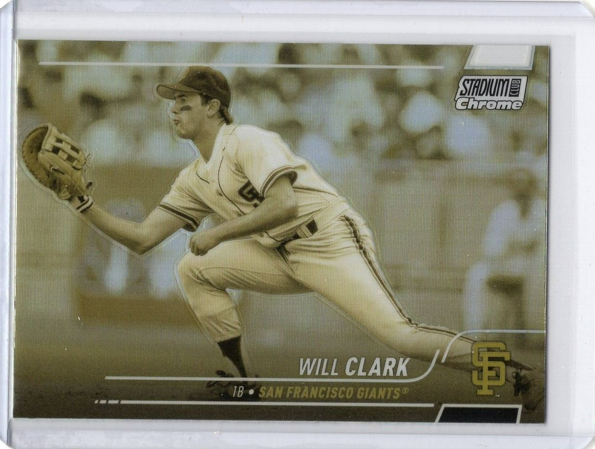 Will Clark 2022 Topps Stadium Club Chrome Gold Minted SSP CASE HIT GIANTS