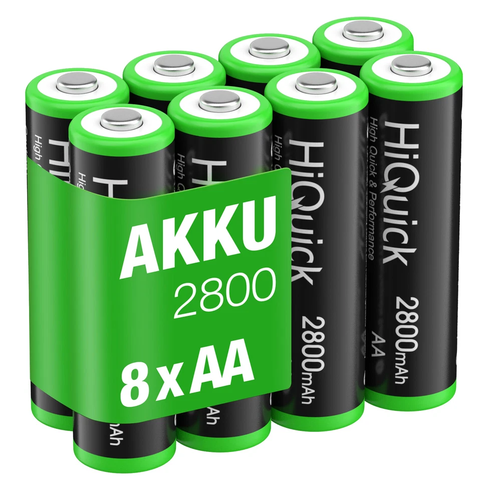 HiQuick Akku Ladegerät 1100/2800mAh AA AAA Wiederaufladbar Rechargeable Batterie - Bild 3 von 4