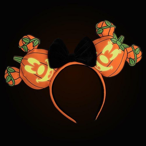 Mochila billetera orejas Loungefly Disney Glow in the Dark Mickey O Linterna calabaza - Imagen 7 de 7