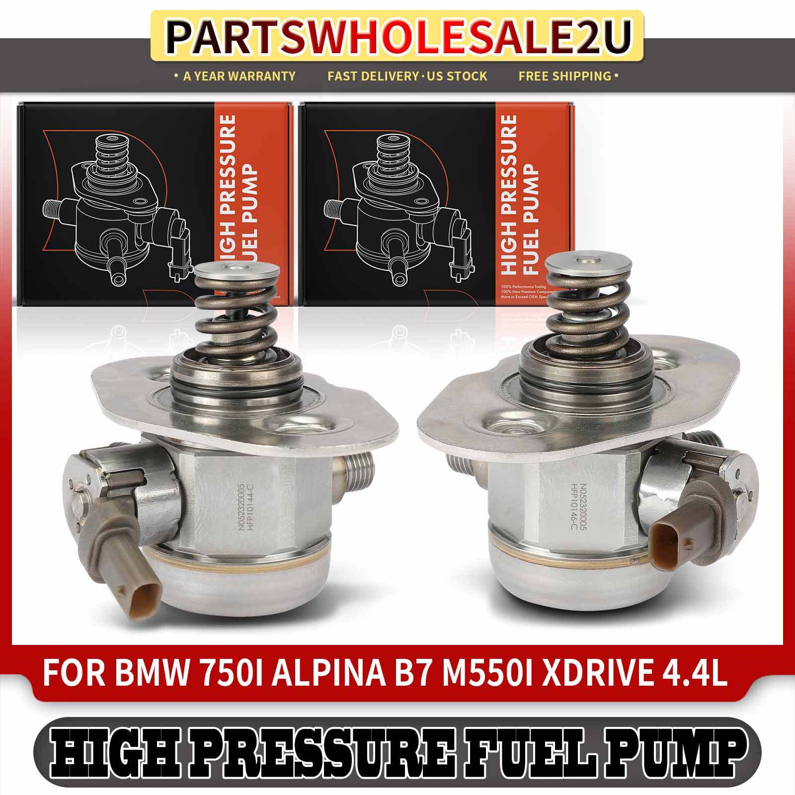Left & Right High Pressure Fuel Pump for BMW 750i xDrive 2016-2019 V8 4 ...