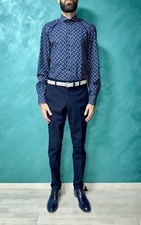 RRP 690$ Dolce Gabbana Gold Dress Shirt Size 40/15.75/M Made In Italy.