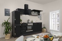 KüChe KüChenzeile KüChenblock Eiche Schwarz Amanda 240 Cm Respekta Premium