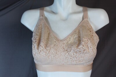 Chantelle 13F8 Wireless Unlined Rose Full Coverage Bra size 34DD
