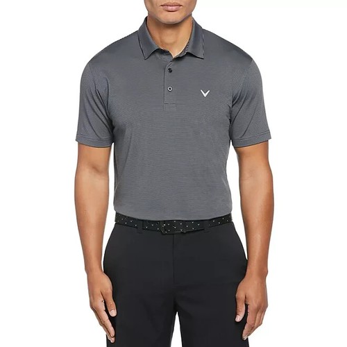 Callaway Men's Performance Short Sleeve Golf Polo Size XXL Caviar Stripe