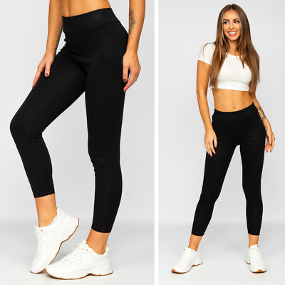 Leggings Trainingshose Leggins Sporthose Hose Slim Unifarben Damen BOLF Fitness 
