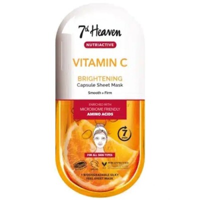 7th Heaven Nutriactive VITAMIN C Erfrischend Belebende Sheet Mask Gesichtsmaske