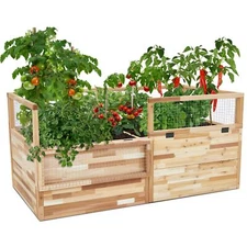 Jumbl Raised Garden Bed, 72x39x33" Elevated Herb Garden for Growing Herbs & More