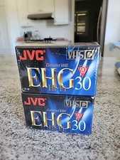 JVC Camcorder Tape VHS-C 90 Minute Hi-Fi EHG TC-30 2 Pk Pack Special Sealed