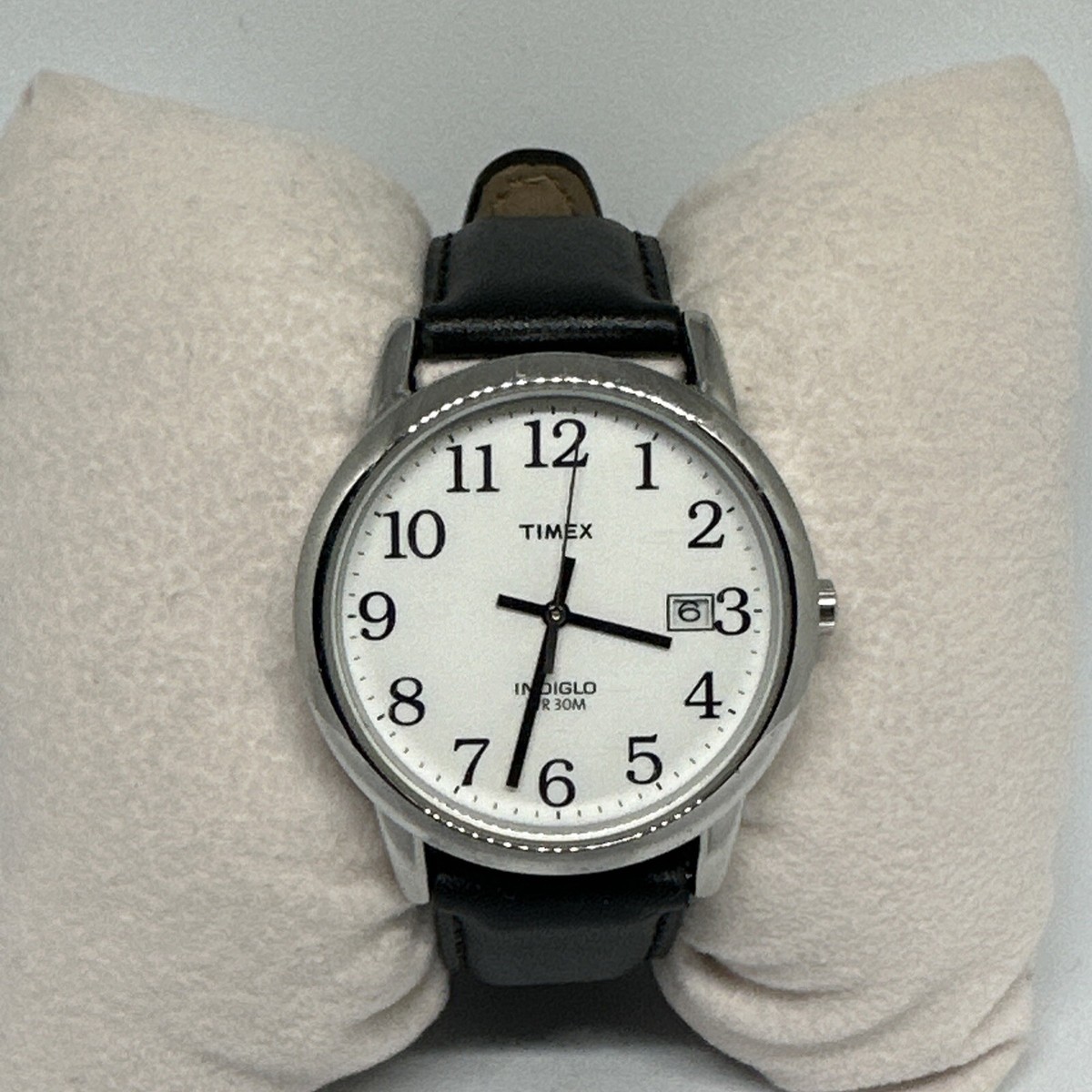 Timex Easy Reader T2H281 Mens Black Leather Analog Dial Quartz