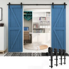 CCJH 4-20FT Sliding Barn Door Hardware Arrow Style Roller for SingleDoubleBypass