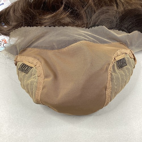 Kinna #OL1B.30 Off Black Honey Brown Premium Synthetic Lace Front Wig - Picture 6 of 9