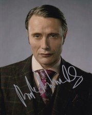 MADS MIKKELSEN signed Autogramm 20x25cm HANNIBAL in Person autograph COA