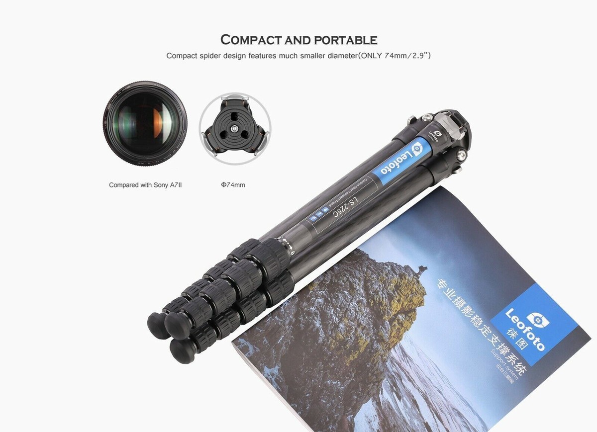 Leofoto LS-225C + LH25 + DC-222C Professional Carbon Fiber Leofoto LS-225C + LH25 + DC-222C Professional Carbon Fiber