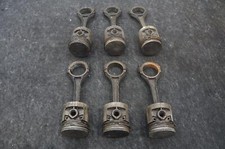 Set 6 Engine Piston W Connecting Rod Oem 8el-6200 Lincoln 1949-1951