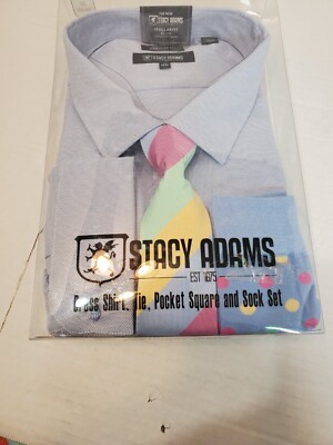 stacy adams shirt and tie sets
