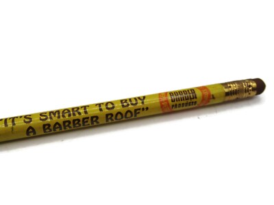 It's Smart To Buy A Barber Proof Barber Products Advertising Pencil Vintage