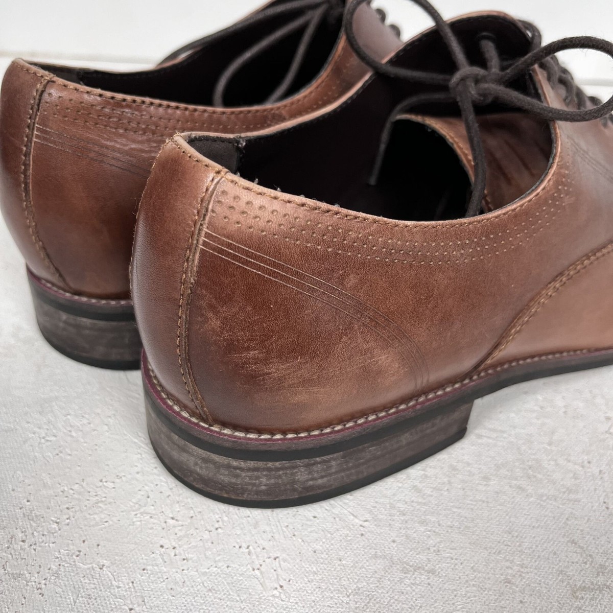 Kenneth Cole Reaction Dress Shoes Mens 11 Brown Jean-ial  display picture 2