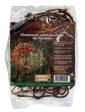 50x50cm - Ø7mm - Kletternetz aus Natur Kokosfaser - Terrarien Dekoration