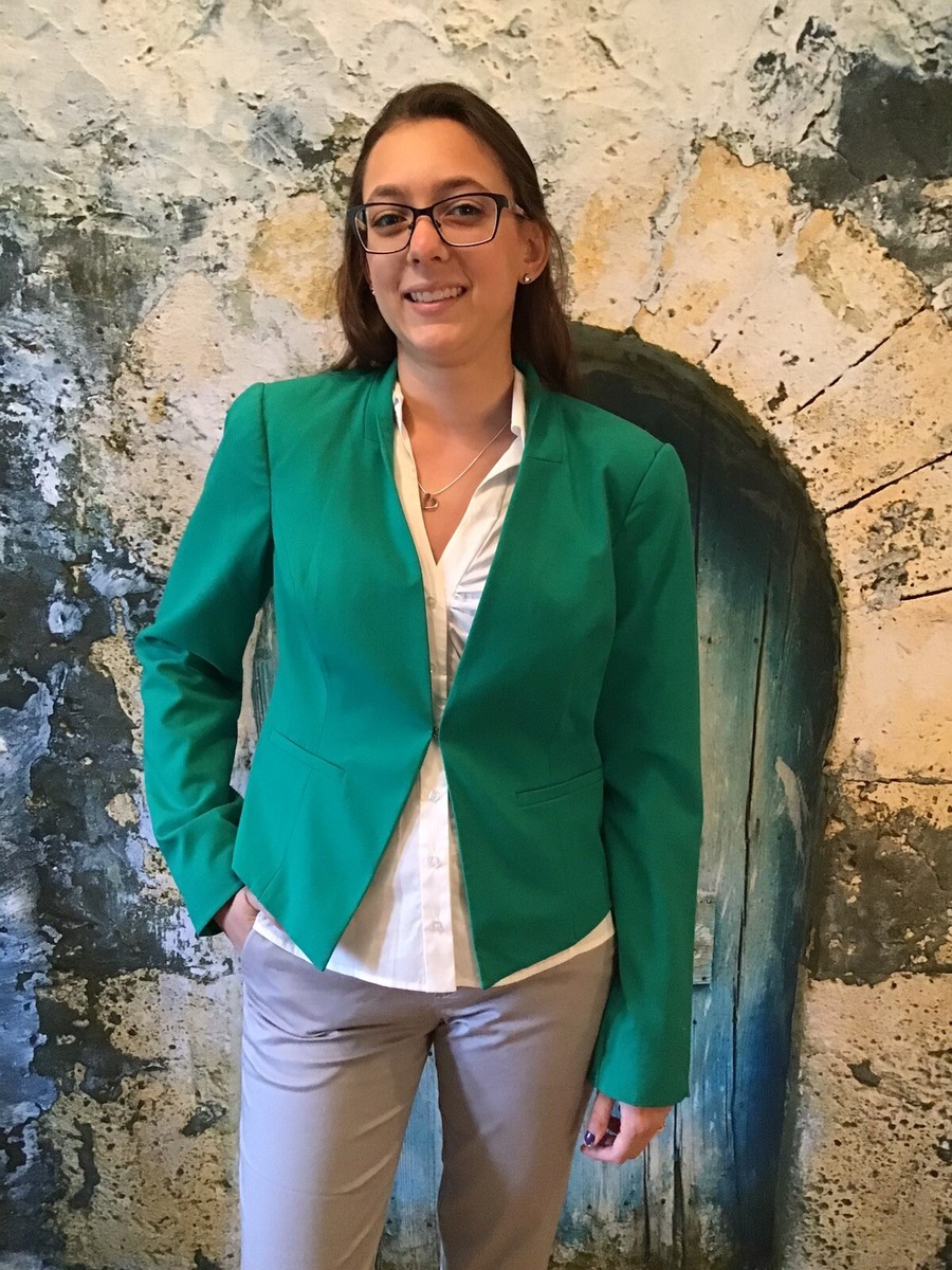 Blazer Laundry By Shelli Segal, Vert Et Blanc, Taille 4 - Occasion Très Bon état, Parfait Pour Un Look Chic Décontracté