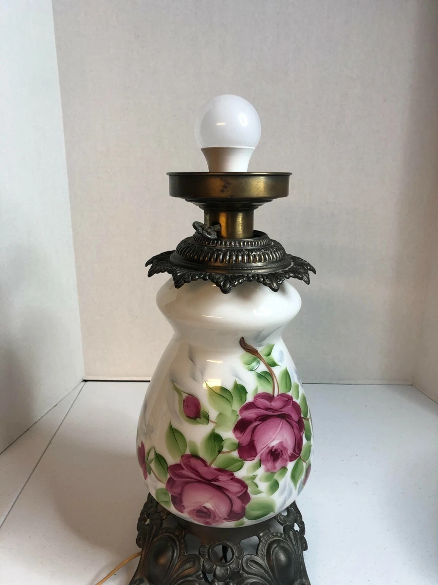 Vintage Globe 3 Way Hurricane Lamp Base