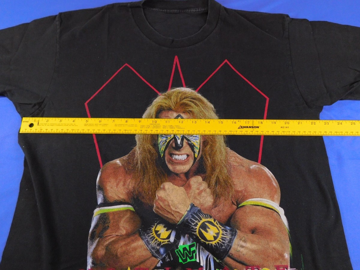 T-Shirt Ultimate Warrior WWE Années 80-90 - Taille L Homme, Coton, Multicolore