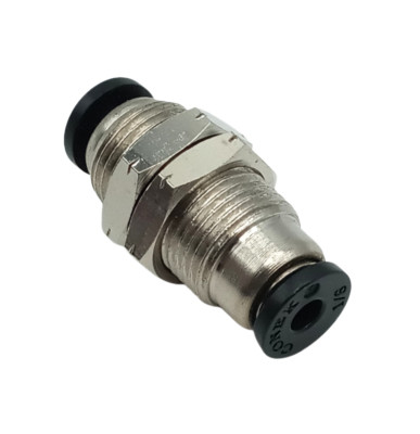 Lot of (3) Conek PM1/8 Bulkhead Union 1/8'' Tube Push To Connect Fitting