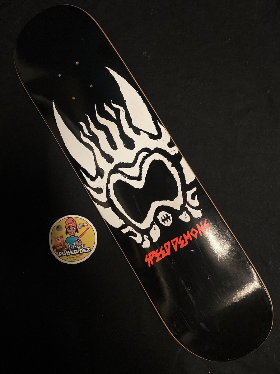 RARE VINTAGE Classic Horned Helmet Pilot Speed Demons Skateboard