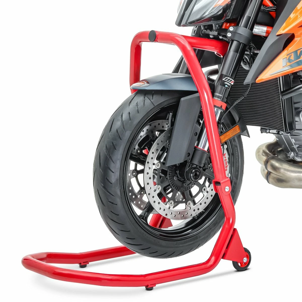 Front Head Lift Paddock Stand V4 for Ducati Monster 796 10 14 red