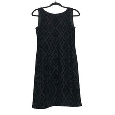 WHBM Womens Whimsigoth Velvet  Geometric Tank Dress Size XXS Black Fairy Grunge