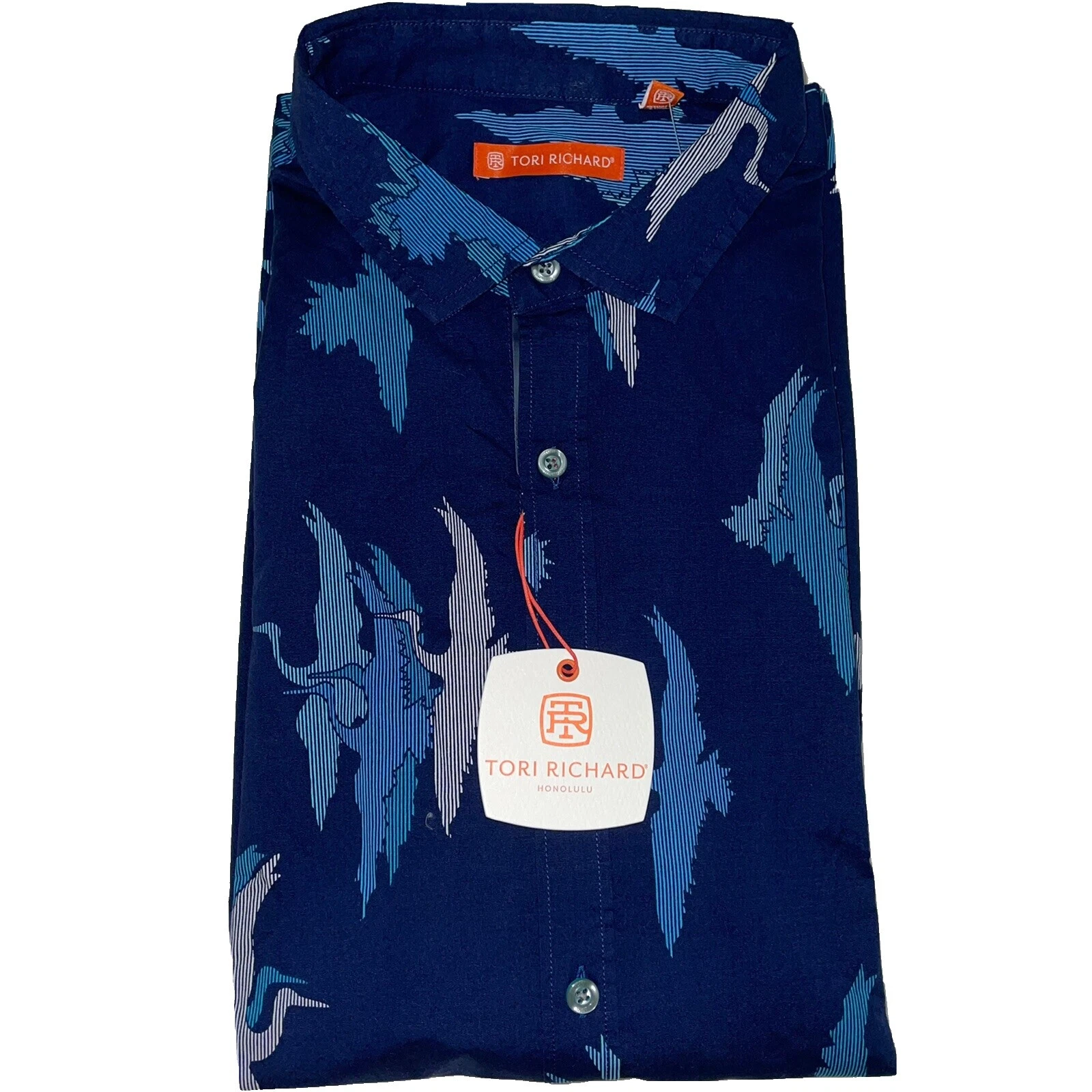 Tori Richard Regular Size L Hawaiian Casual Button-Down Shirts for Men