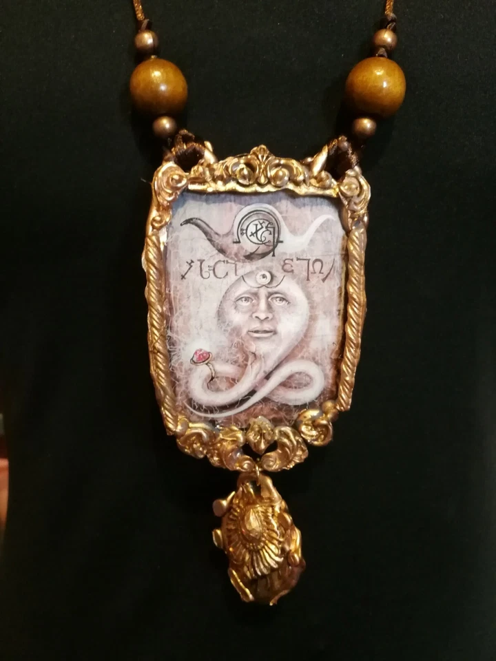 Agaliarep Jewelry Witch Talisman Necklace Amulet Pendant Lemegeton Gothic Witch - Image 3 of 4