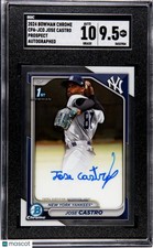 2024 1st Bowman Chrome Jose Castro Prospect Auto SGC 9.5 #CPA-JCO