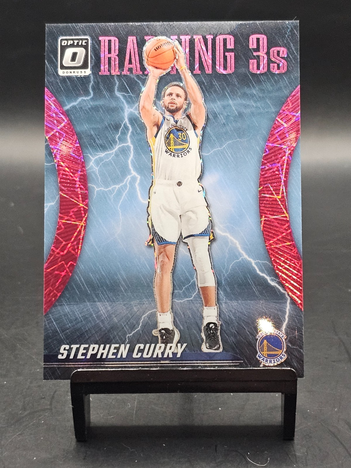 2023-24 Donruss Optic Raining 3s Pink Velocity Stephen Curry /79 #9