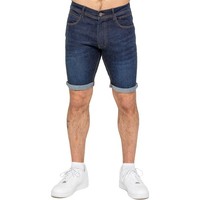 Enzo Denim Shorts Mens Casual Cotton Stretch Knee Length Slim Fit Short