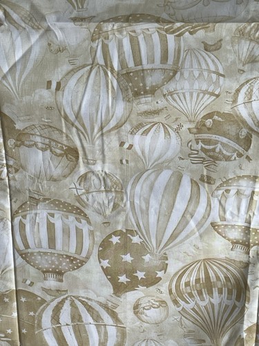 Balloon Race by David Carter Brown Fabric 2 Yards By 108 wide - Hot Air Balloons - Picture 2 of 9